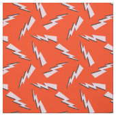 Retro bliksemschicht onweer flits rood stof (Swatch)