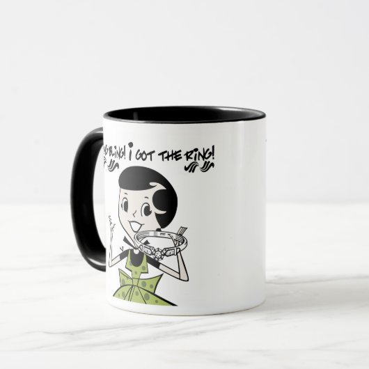 Retro Bling Ring Mok (Voorkant links)