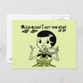 Retro Bling Ring Tshirts en cadeaus Briefkaart (Voorkant / Achterkant)