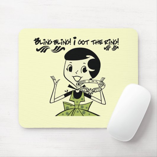 Retro Bling Ring Tshirts en cadeaus Muismat (Met muis)