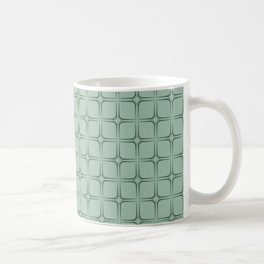 Retro Bliss Mok, Sage Koffiemok (Rechts)