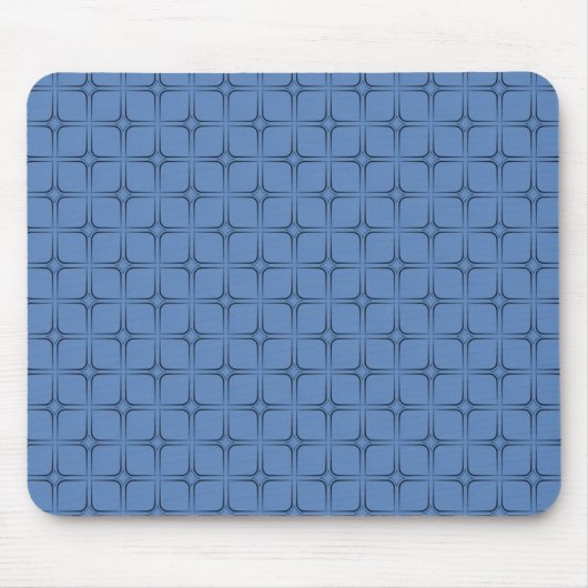 Retro Bliss Mousepad, blauw Muismat (Voorkant)