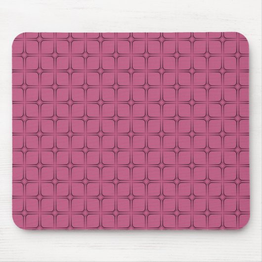 Retro Bliss Mousepad, Roze Muismat (Voorkant)
