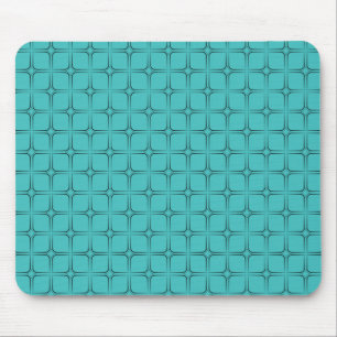 Retro Bliss Mousepad, Turquoise Muismat