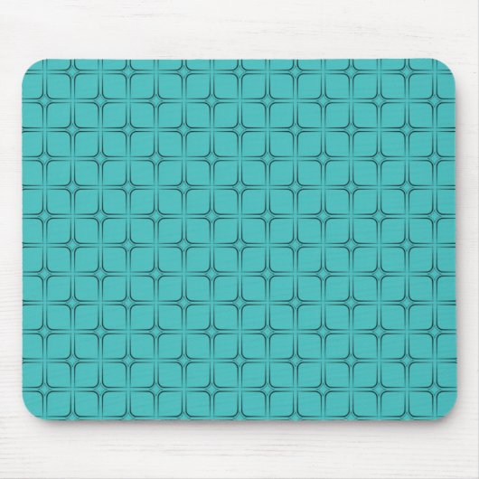 Retro Bliss Mousepad, Turquoise Muismat (Voorkant)