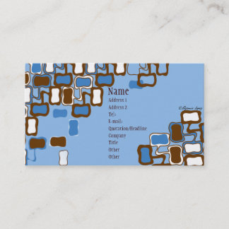 Retro Blob Visitekaartje