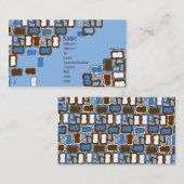 Retro Blob Visitekaartje (Voorkant / Achterkant)