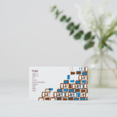 Retro Blob Visitekaartje (Staand voorkant)