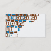 Retro Blob Visitekaartje (Achterkant)