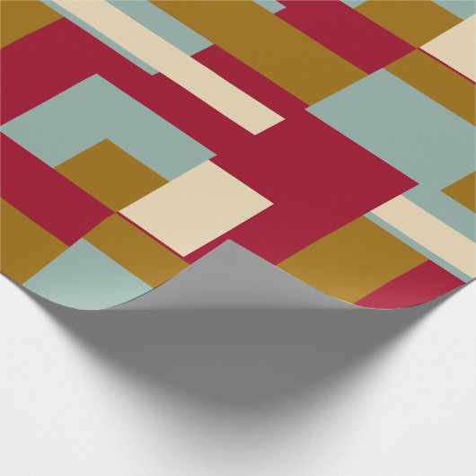 Retro Block Design 3 Cadeaupapier (Hoek)