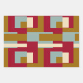 Retro Block Design 3 Inpakpapier Vel (Voorkant)