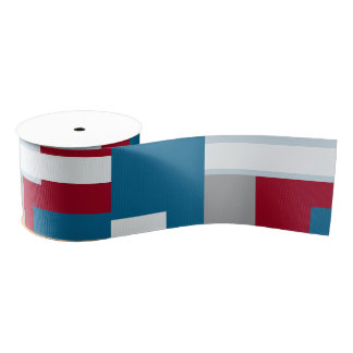 Retro Block Design 4 Grosgrain Lint