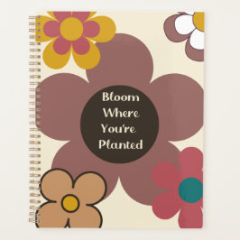 Retro "Bloeien waar je geplant bent" Planner