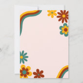 Retro Bloem 11e Verjaardag Kaart (Achterkant)