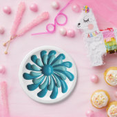 Retro Bloem - Bloemen Lente Zomer Tuin Bruiloft Papieren Bordje (Feest)