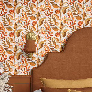Retro Bloem Boho Behang