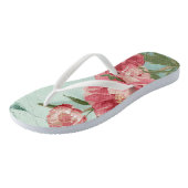  Retro Bloem Bruidsmeisje Bruiloft Chintz Teenslippers (Schuin)