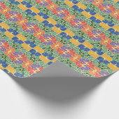 Retro Bloem Cadeaupapier (Hoek)