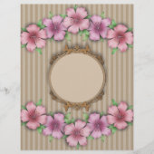 Retro, bloem flyer (Voorkant)