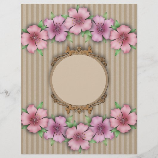 Retro, bloem flyer (Voorkant)