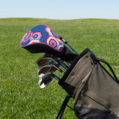 Retro Bloem Golf Hoofdhoes Golfheadcover (Insitu)