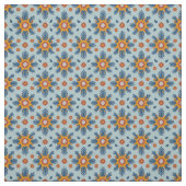 Retro Bloem Herhalend Patroon Ontwerp Stof (Swatch)