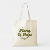 Retro bloem 'Hou vol' Positiviteit Tote Bag (Achterkant)