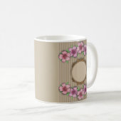 Retro, bloem koffiemok (Voorkant rechts)