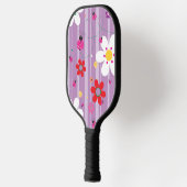 Retro Bloem Ladybug 60's 70's Illustratie Pickleball Paddle (Links)