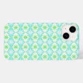Retro Bloem & Madelief Uurglas Patroon Case-Mate iPhone Case (Achterkant (horizontaal))