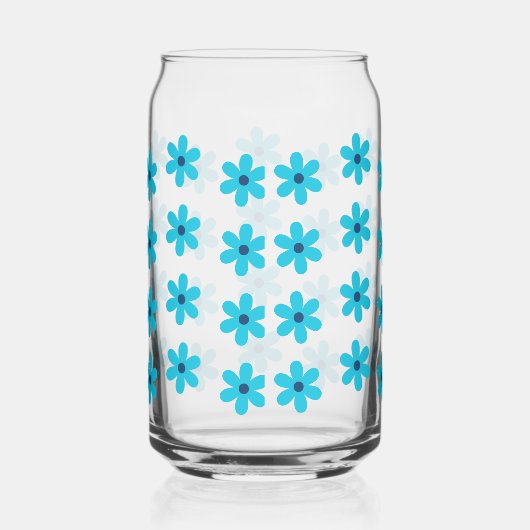 Retro Bloem Madelief Verjaardag Bruids Bruiloft Ca Blikvorm Glas (Rechts)