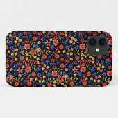 Retro bloem miniprint aangepaste iPhone 5/5s hoes (Achterkant (horizontaal))
