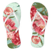  Retro Bloem Mode Chintz Peony n Bird Teenslippers (Voetbed)