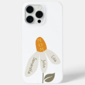 Retro Bloem Moeder, Kinder Namen, Moeder, Aangepas Case-Mate iPhone Case (Achterkant)