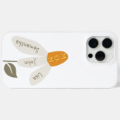 Retro Bloem Moeder, Kinder Namen, Moeder, Aangepas Case-Mate iPhone Case (Achterkant (horizontaal))