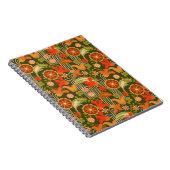 Retro bloem -  notitieboek (Rechterzijde)