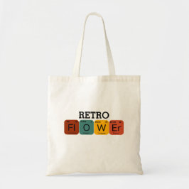 Retro Bloem Periodieke Tabel Tote Bag
