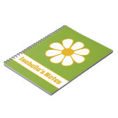 Retro Bloem Persoonlijk Notitieboek (Linkerzijde)