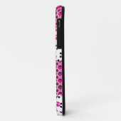Retro bloem schedel polka stip Case-Mate iPhone case (Achterkant/links)