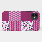 Retro bloem schedel polka stip Case-Mate iPhone case (Achterkant (horizontaal))