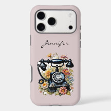 Retro bloem telefoon hoesje voor iPhone / iPad