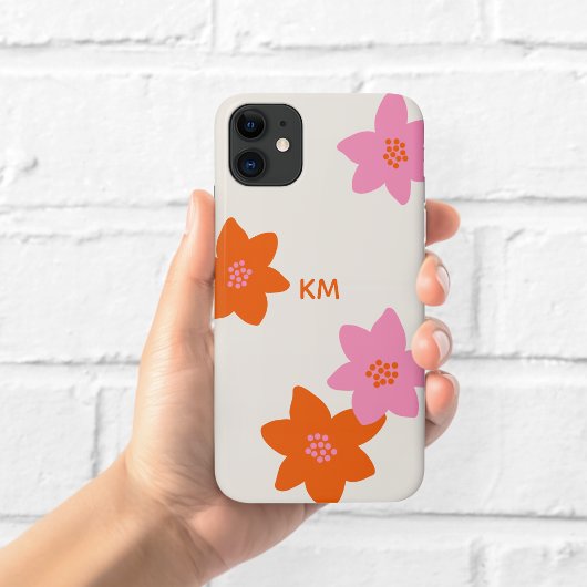 Retro bloem telefoonhoesje Case-Mate iPhone case