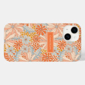 Retro Bloem Tuin Patroon Case-Mate iPhone Case (Achterkant (horizontaal))