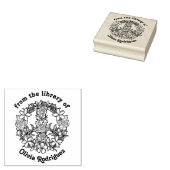 Retro Bloem Vredes Teken Uit de Bibliotheek van Rubberstempel (Gestempeld)