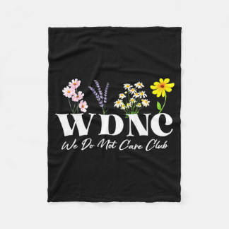 Retro Bloem Wdnc We Doen Er Niet Club Fleece Deken