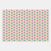 Retro bloem zomer inpakpapier vel (Voorkant 2)
