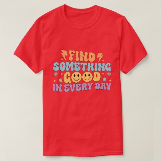 Retro bloemcitaten t-shirt (Design voorkant)