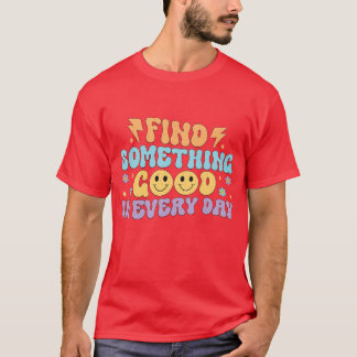 Retro bloemcitaten t-shirt