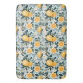 Retro bloemcitroenen badmat (Voorkant Verticaal)