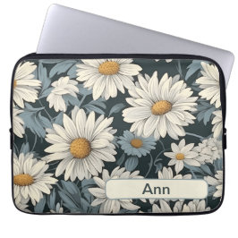 Retro Bloemen 11 laptophoes Laptop Sleeve